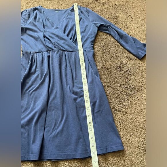 Garnet Hill Faux Wrap Jersey Mini Dress - Picture 9 of 9